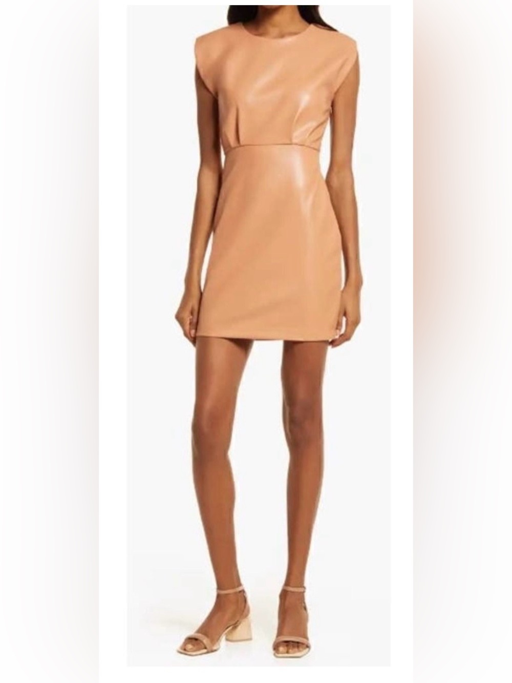 Bishop + Young Faux Leather Dress Size M